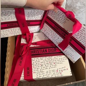 Dior Gift Boxe with Red Ribbon and 2 bags limited edition for Valentine’s Day